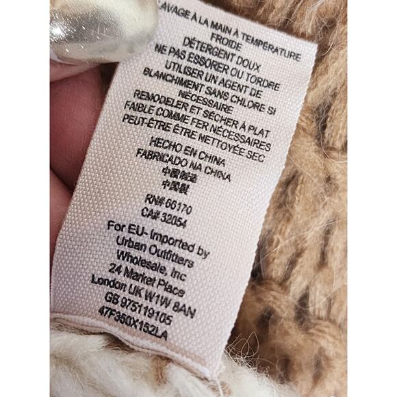 Urban Outfitters Chunky Color-Block Open Knit Sweater XS - Picture 8 of 16